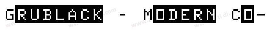 Grublack – Modern Co字体转换